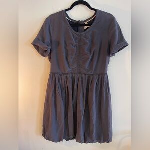 Burberry Navy Blue Short Sleeve Dress